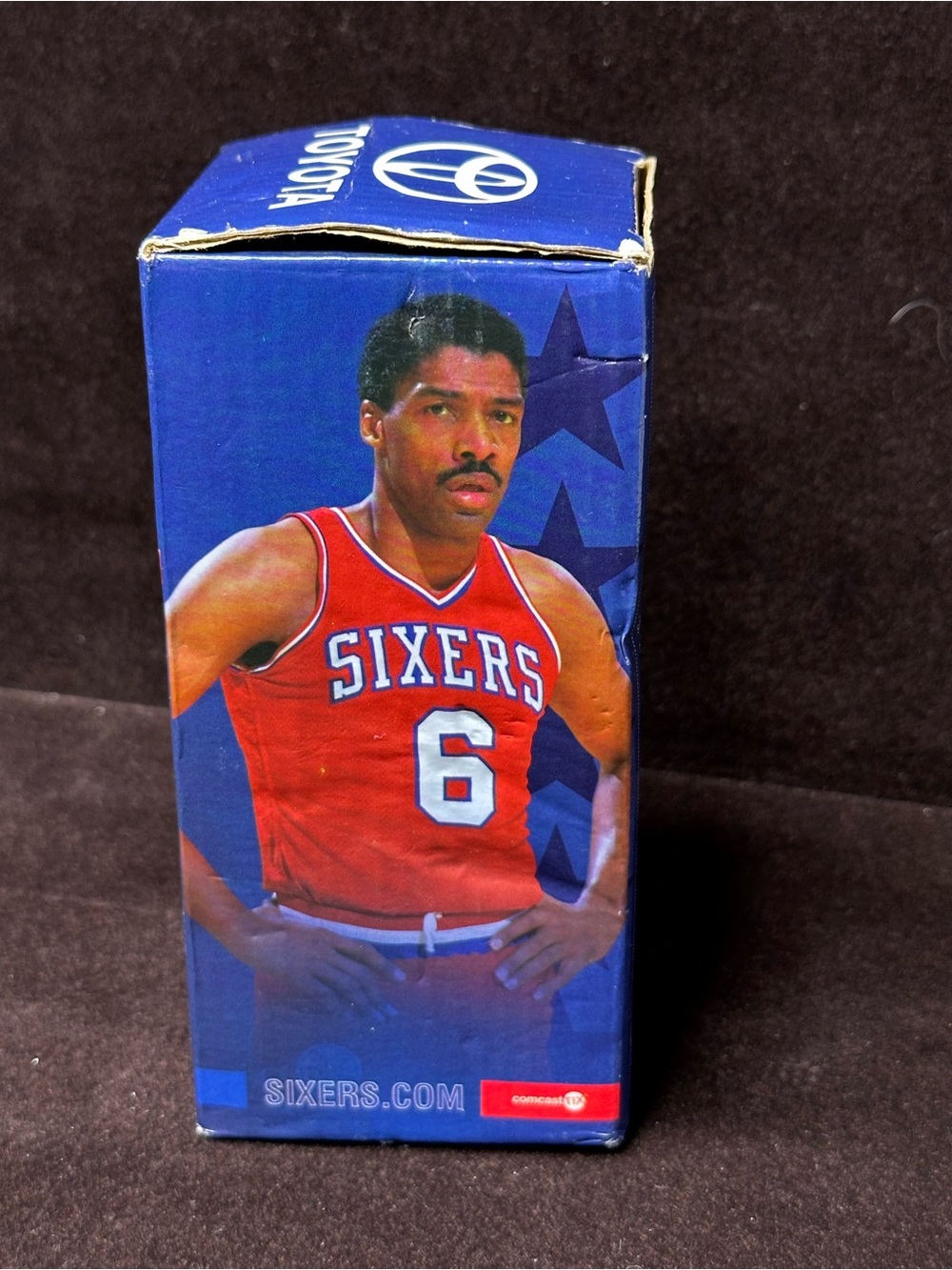 vintage Julius Erving "Dr. J" Philadelphia 76ers Toyota Mini Series Bobblehead